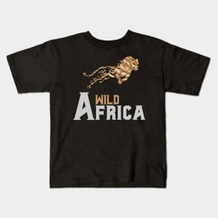 Cheetah Wild Africa Kids T-Shirt